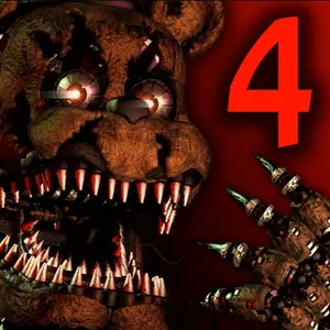 Five Nights at Freddy's 4 - Nightmare animatronics horror game in child's bedroom